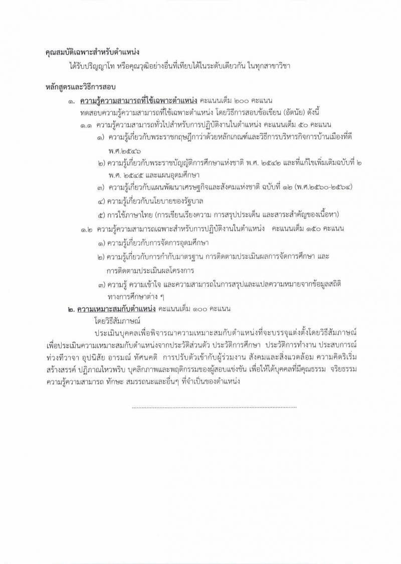 สำนักงานคณะกรรมการการอุดมศึกษา ประกาศรับสมัครสอบแข่งขันเพื่อบรรจุและแต่งตั้งบุคคลเข้ารับราชการ จำนวน 2 ตำแหน่ง 5 อัตรา (วุฒิ ป.โท) รับสมัครสอบตั้งแต่วันที่ 16 ส.ค. – 5 ก.ย. 2560