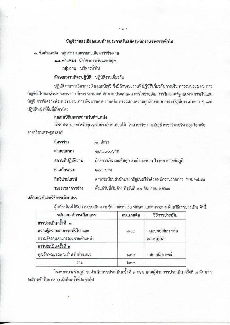 สาธารณสุขจังหวัดชัยภูมิ ประกาศรับสมัครบุคคลเพื่อเลือกสรรเป็นพนักงานราชการทั่วไป จำนวน 5 ตำแหน่ง 5 อัตรา (วุฒิ ปวช. ป.ตรี) รับสมัครสอบตั้งแต่วันที่ 21-28 ส.ค. 2560