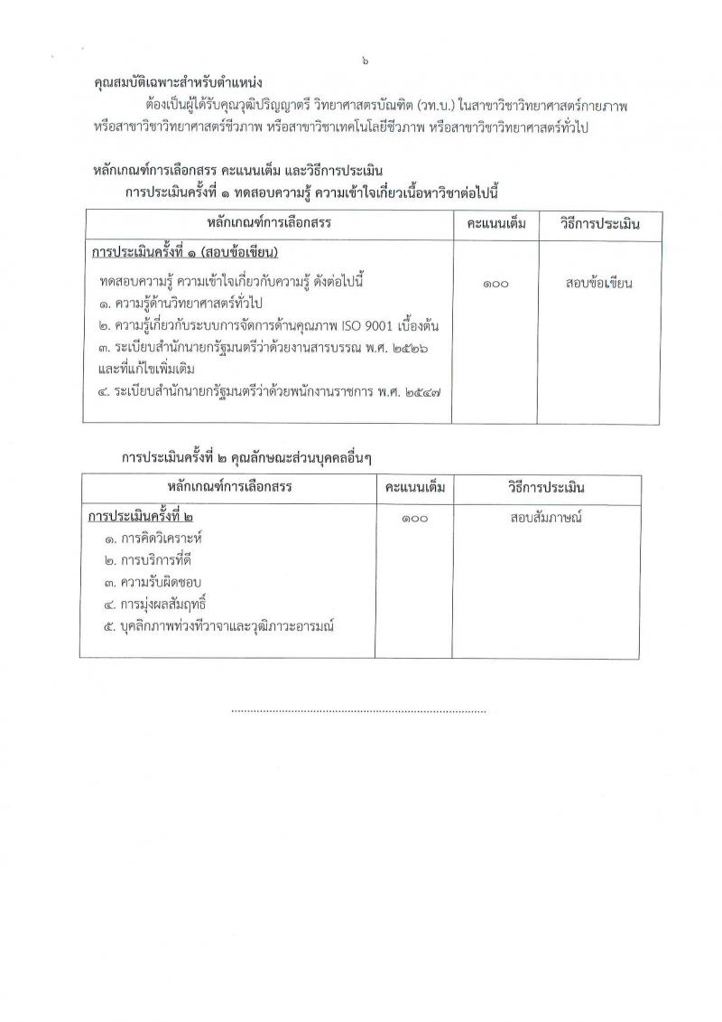 กรมวิทยาศาสตร์บริการ ประกาศรับสมัครบุคคลเพื่อเลือกสรรเป็นพนักงานราชการทั่วไป จำนวน 2 อัตรา (วุฒิ ป.ตรี) รับสมัครสอบตั้งแต่วันที่ 29 มี.ค. - 7 เม.ย. 2560