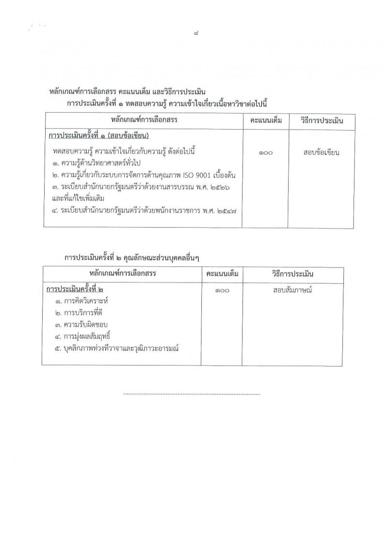 กรมวิทยาศาสตร์บริการ ประกาศรับสมัครบุคคลเพื่อเลือกสรรเป็นพนักงานราชการทั่วไป จำนวน 2 อัตรา (วุฒิ ป.ตรี) รับสมัครสอบตั้งแต่วันที่ 29 มี.ค. - 7 เม.ย. 2560
