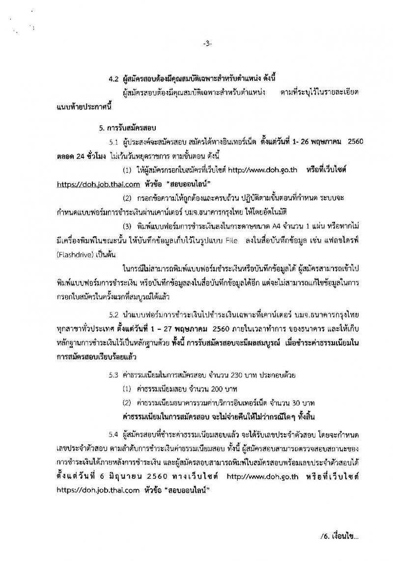 กรมทางหลวง ประกาศรับสมัครสอบแข่งขันเพื่อบรรจุและแต่งตั้งบุคคลเข้ารับราชการ จำนวน 3 ตำแหน่ง 20 อัตรา (วุฒิ ป.ตรี ป.โท) รับสมัครสอบทางอินเทอร์เน็ต ตั้งแต่วันที่ 1-26 พ.ค. 2560