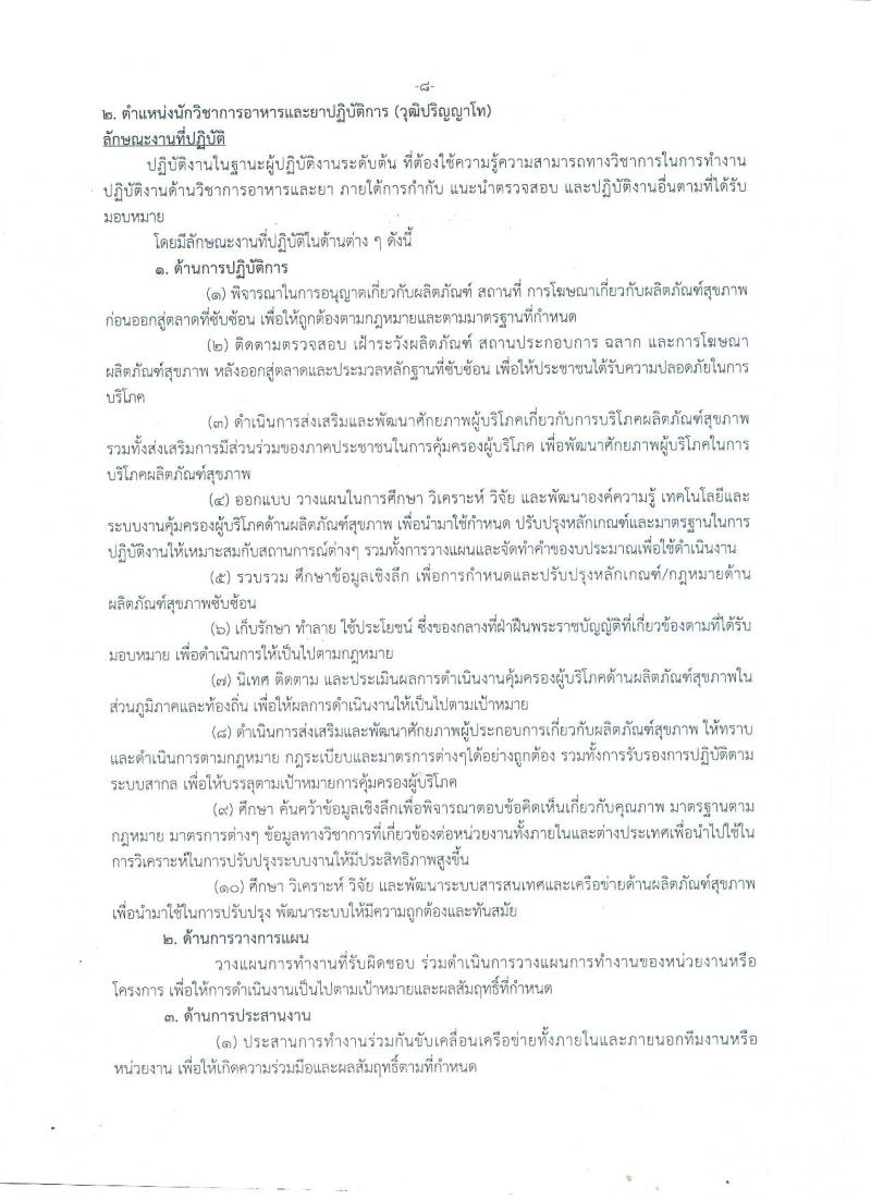 สำนักงานคณะกรรมการอาหารและยา ประกาศรับสมัครสอบแข่งขันเพื่อบรรจุและแต่งตั้งบุคคลเข้ารับราชการในตำแหน่งนักวิชาการอาหารและยาปฏิบัติการ จำนวน 11 อัตรา (วุฒิ ป.ตรี ป.โท) รับสมัครสอบทางอินเทอร์เน็ต ตั้งแต่วันที่ 25 พ.ค. – 14 มิ.ย. 2560