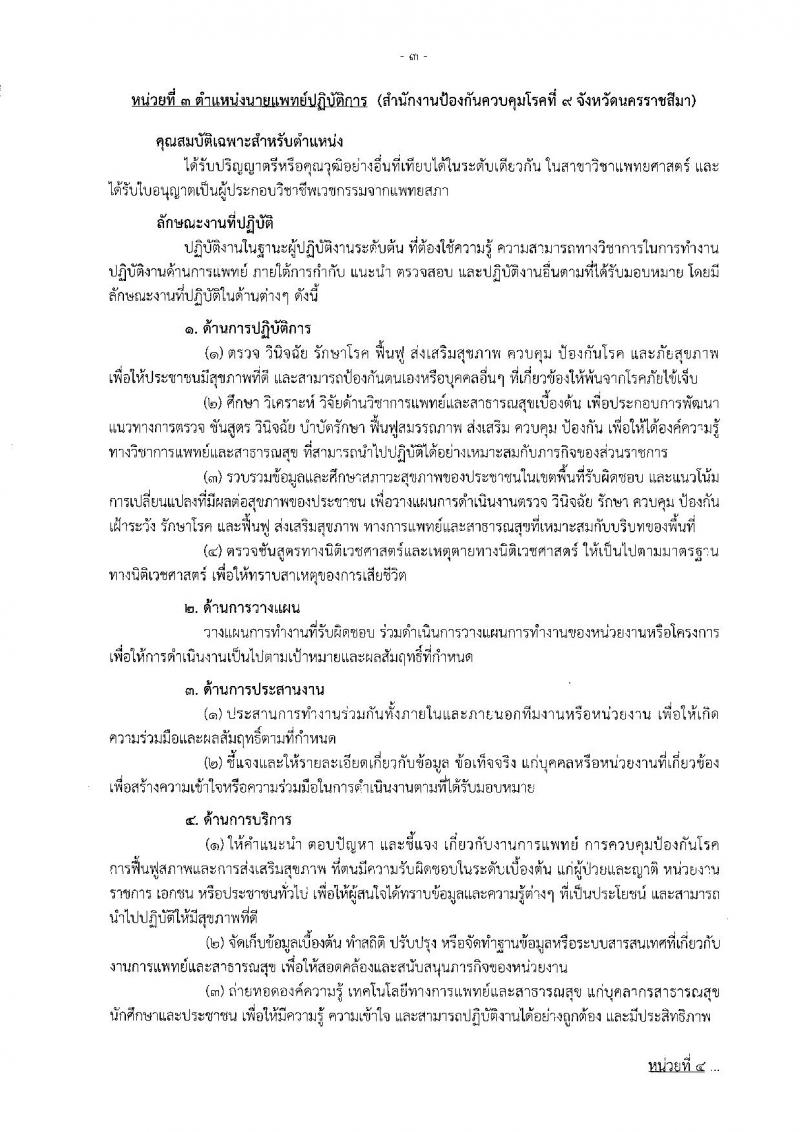 กรมควบคุมโรค ประกาศรับสมัครสอบแข่งขันเพื่อบรรจุและแต่งตั้งบุคคลเข้าราชการ จำนวน 3 ตำแหน่ง 6 อัตรา (วุฒิ ปวส. ป.ตรี) รับสมัครสอบตั้งแต่วันที่ 19-30 มิ.ย. 2560