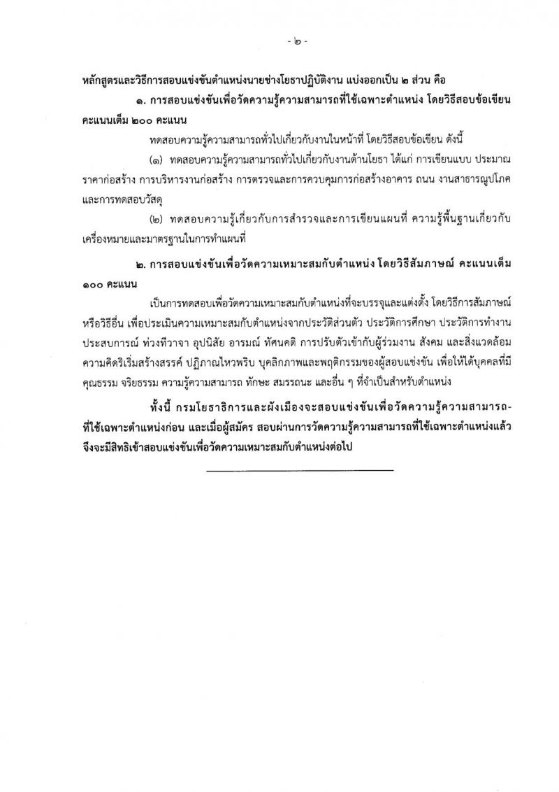 กรมโยธาธิการและผังเมือง ประกาศรับสมัครสอบแข่งขันเพื่อบรรจุและแต่งตั้งบุคคลเข้ารับราชการ จำนวน 4 ตำแหน่ง 10 อัตรา (วุฒิ ปวส. ป.ตรี ป.โท) รับสมัครสอบทางอินเทอร์เน็ต ตั้งแต่วันที่ 3-25 ก.ค. 2560
