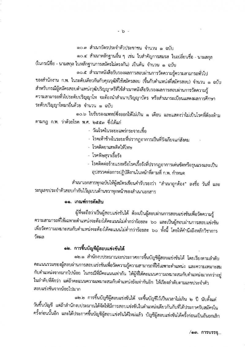 สำนักงานงบประมาณ ประกาศรับสมัครสอบแข่งขันเพื่อบรรจุและแต่งตั้งบุคคลเข้ารับราชการ จำนวน 4 ตำแหน่ง 6 อัตรา (วุฒิ ป.ตรี ป.โท) รับสมัครสอบทางอินเทอร์เน็ต ตั้งแต่วันที่ 11 ก.ค. - 1 ส.ค. 2560