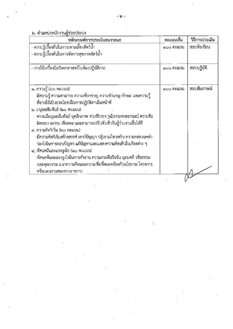 กรมประมง (ภูเก็ต) ประกาศรับสมัครบุคคลเพื่อเลือกสรรเป็นพนักงานราชการทั่วไป จำนวน 2 อัตรา (วุฒิ ม.ปลาย ปวส.) รับสมัครสอบตั้งแต่วันที่ 21-29 ส.ค. 2560