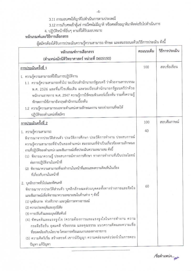 สถาบันนิติวิทยาศาสตร์ ประกาศรับสมัครบุคคลเพื่อเลือกสรรเป็นพนักงานราชการทั่วไป จำนวน 5 ตำแหน่ง 5 อัตรา (วุฒิ ป.ตรี) รับสมัครสอบตั้งแต่วันที่ 13-19 ก.ย. 2560