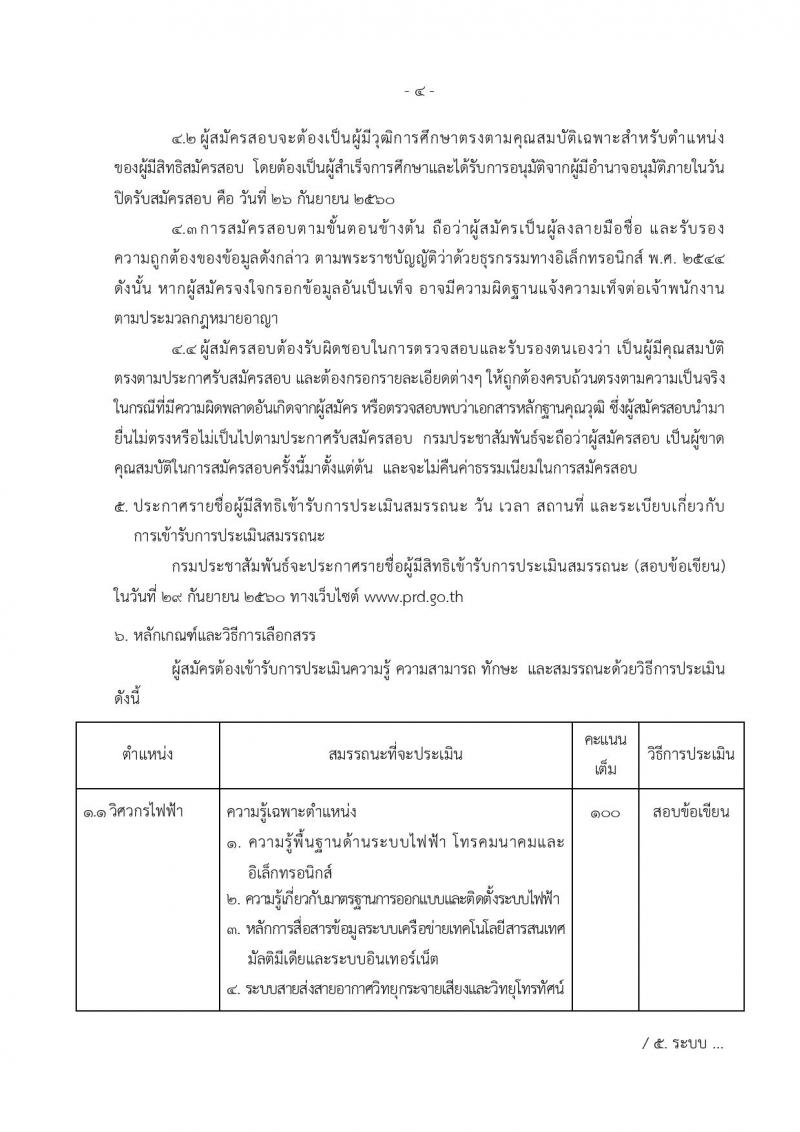 กรมประชาสัมพันธ์ ประกาศรับสมัครบุคคลเพื่อเลือกสรรเป็นพนักงานราชการทั่วไป จำนวน 3 ตำแหน่ง 9 อัตรา (วุฒิ ปวส. ป.ตรี) รับสมัครสอบทางอินเทอร์เน็ต ตั้งแต่วันที่ 20-26 ก.ย. 2560