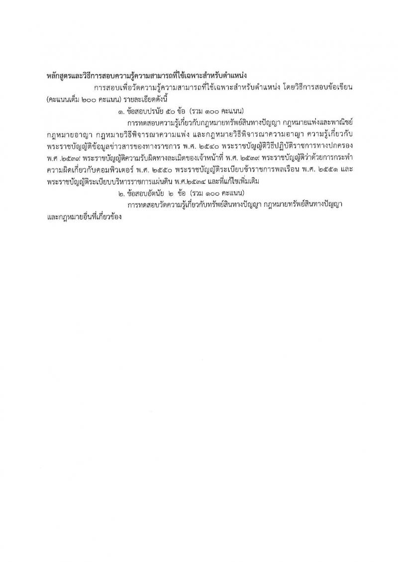 กรมทรัพย์สินทางปัญญา ประกาศรับสมัครสอบแข่งขันเพื่อบรรจุและแต่งตั้งบุคคลเข้ารับราชการ จำนวน 12 ตำแหน่ง 26 อัตรา (วุฒิ ป.ตรี ป.โท) รับสมัครสอบทางอินเทอร์เน็ต ตั้งแต่วันที่ 24 พ.ย. – 19 ธ.ค. 2560