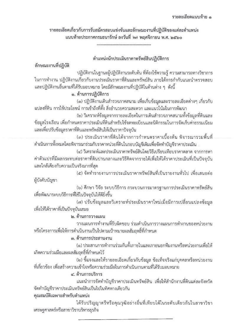 กรมธนารักษ์ ประกาศรับสมัครสอบแข่งขันเพื่อบรรจุและแต่งตั้งบุคคลเข้ารับราชการ จำนวน 4 ตำแหน่ง 13 อัตรา (วฒิ ปวส. หรือเทียบเท่า ป.ตรี) รับสมัครสอบทางอินเทอร์เน็ต ตั้งแต่วันที่ 4-27 ธ.ค. 2560