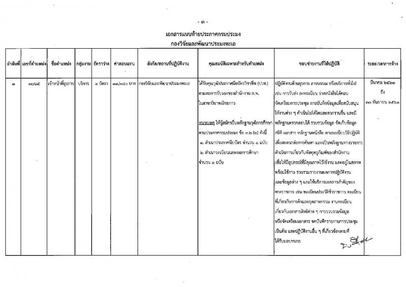 กรมประมง ประกาศรับสมัครบุคคลเพื่อเลือกสรรเป็นพนักงานราชการ จำนวน 4 ตำแหน่ง 4 อัตรา (วุฒิ ม.ต้น ม.ปลาย ปวช. ป.ตรี) รับสมัครสอบตั้งแต่วันที่ 12-20 ธ.ค. 2560