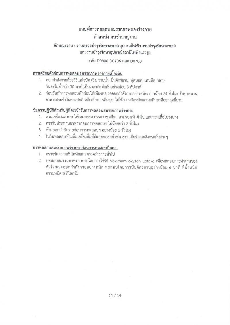 การไฟฟ้าฝ่ายผลิตแห่งประเทศไทย ประกาศรับสมัครบุคคลเพื่อเลือกสรรเป็นพนักงานสัญญาจ้างพิเศษ จำนวน 47 อัตรา (วุฒิ ประถมศึกษา แต่ไม่เกิน ปวช.) รับสมัครสอบตั้งแต่วันที่ 13-19 ธ.ค. 2560