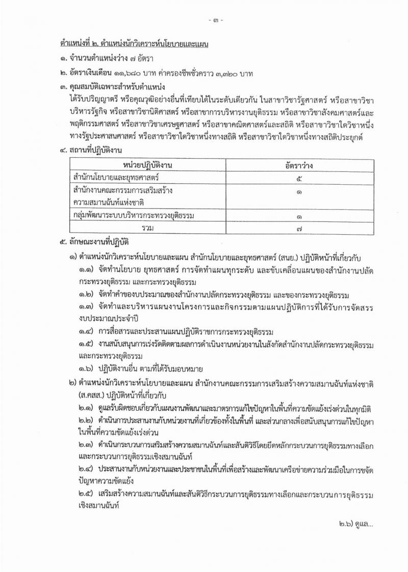 สำนักงานปลัดกระทรวงยุติธรรม ประกาศรับสมัครสอบคัดเลือกเพื่อจัดจ้างเป็นลูกจ้างชั่วคราว จำนวน 10 ตำแหน่ง 25 อัตรา (วุฒิ ปวส. หรือเทียบเท่า, ป.ตรี) รับสมัครสอบตั้งแต่วันที่ 5-7 ก.พ. 2561