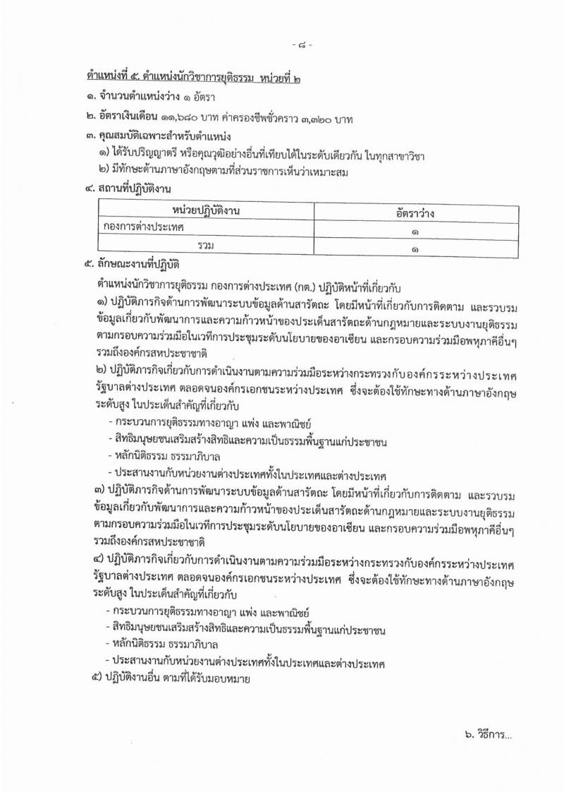 สำนักงานปลัดกระทรวงยุติธรรม ประกาศรับสมัครสอบคัดเลือกเพื่อจัดจ้างเป็นลูกจ้างชั่วคราว จำนวน 10 ตำแหน่ง 25 อัตรา (วุฒิ ปวส. หรือเทียบเท่า, ป.ตรี) รับสมัครสอบตั้งแต่วันที่ 5-7 ก.พ. 2561