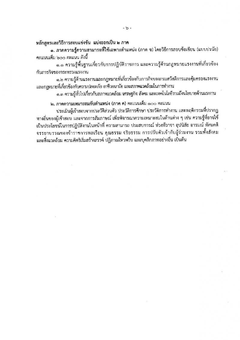 กรมสวัสดิการและคุ้มครองแรงงาน ประกาศรับสมัครสอบแข่งขันเพื่อบรรจุและแต่งตั้งบุคคลเข้ารับราชการ จำนวน 2 ตำแหน่ง 10 อัตรา (วุฒิ ป.ตรี) รับสมัครสอบทางอินเทอร์เน็ต ตั้งแต่วันที่ 20 ก.พ. – 12 มี.ค. 2561