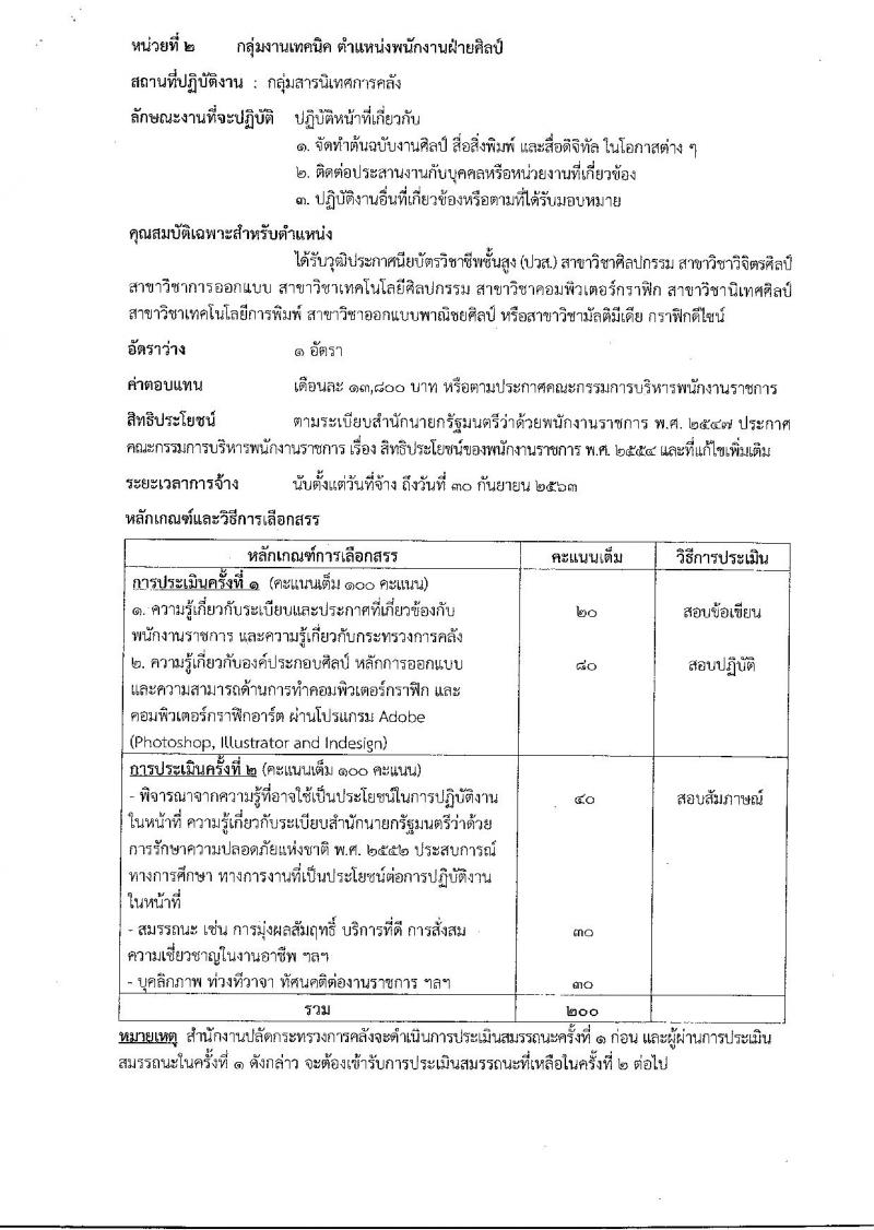 สำนักงานปลัดกกระทรวงการคลัง ประกาศรับสมัครบุคคลเพื่อเลือกสรรเป็นพนักงานราชการทั่วไป จำนวน 3 ตำแหน่ง 3 อัตรา (วุฒิ ปวช. ปวส. ป.ตรี) รับสมัครสอบตั้งแต่วันที่ 28 ก.พ. – 14 มี.ค. 2561