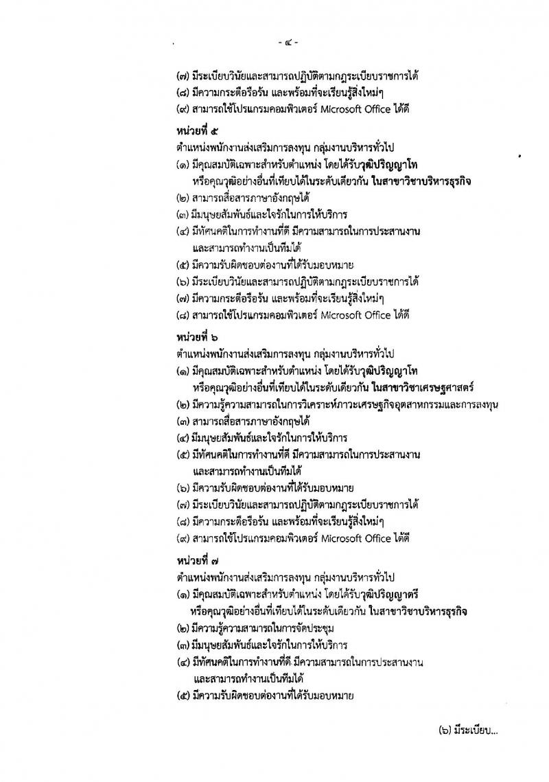 สำนักงานคณะกรรมการส่งเสริมการลงทุน ประกาศรับสมัครบุคคลเพื่อเลือกสรรเป็นพนักงานราชการ จำนวน 8 อัตรา (วุฒิ ป.ตรี ป.โท) รับสมัครสอบทางอินเทอร์เน็ต ตั้งแต่วันที่ 28 มี.ค. – 3 เม.ย. 2561
