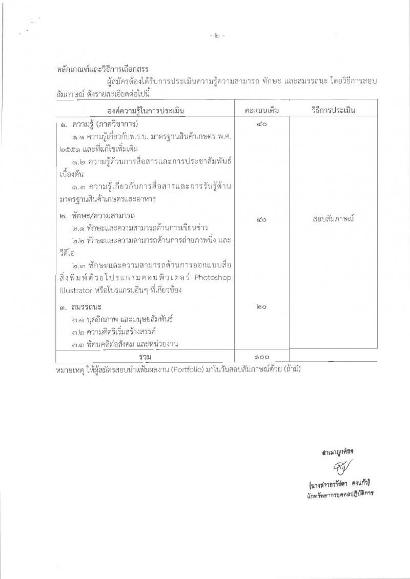 สำนักงานมาตรฐานสินค้าเกษตรและอาหารแห่งชาติ ประกาศรับสมัครบุคคลเพื่อเลือกสรรเป็นพนักงานราชการทั่วไป จำนวน 3 ตำแหน่ง 3 อัตรา (วุฒิ ป.ตรี) รับสมัครสอบตั้งแต่วันที่ 30 มี.ค. – 5 เม.ย. 2561