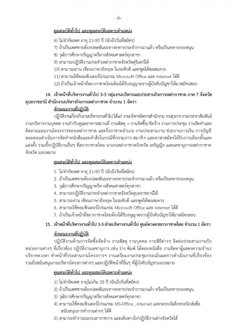 สภากาชาดไทย ประกาศรับสมัครสอบแข่งขันเพื่อบรรจุและแต่งตั้งบุคคลเข้าปฏิบัติงานในสภากาชาดไทย จำนวน 20 ตำแหน่ง 28 อัตรา (วุฒิ ม.ปลาย ป.ตรี ป.โท) รับสมัครสอบตั้งแต่วันที่ 9-25 มี.ค. 2561