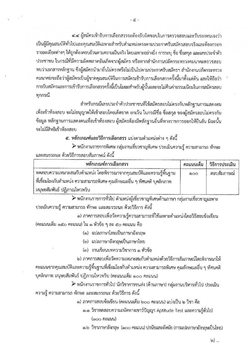สำนักงานปลัดกระทรวงคมนาคม ประกาศรับสมัครบุคคลเพื่อเลือกสรรเป็นพนักงานราชการ จำนวน 9 ตำแหน่ง 12 อัตรา (วุฒิ ป.ตรี) รับสมัครสอบ ตั้งแต่วันที่ 4-22 เม.ย. 2561