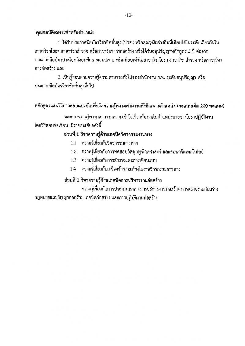 กรมทางหลวง ประกาศรับสมัครสอบแข่งขันเพื่อบรรจุและแต่งตั้งบุคคลเข้ารับราชการในกรมทางหลวง จำนวน 4 ตำแหน่ง 39 อัตรา (วุฒิ ปวส. ป.ตรี ป.โท) รับสมัครสอบทางอินเทอร์เน็ต ตั้งแต่วันที่ 9 เม.ย. – 4 พ.ค. 2561