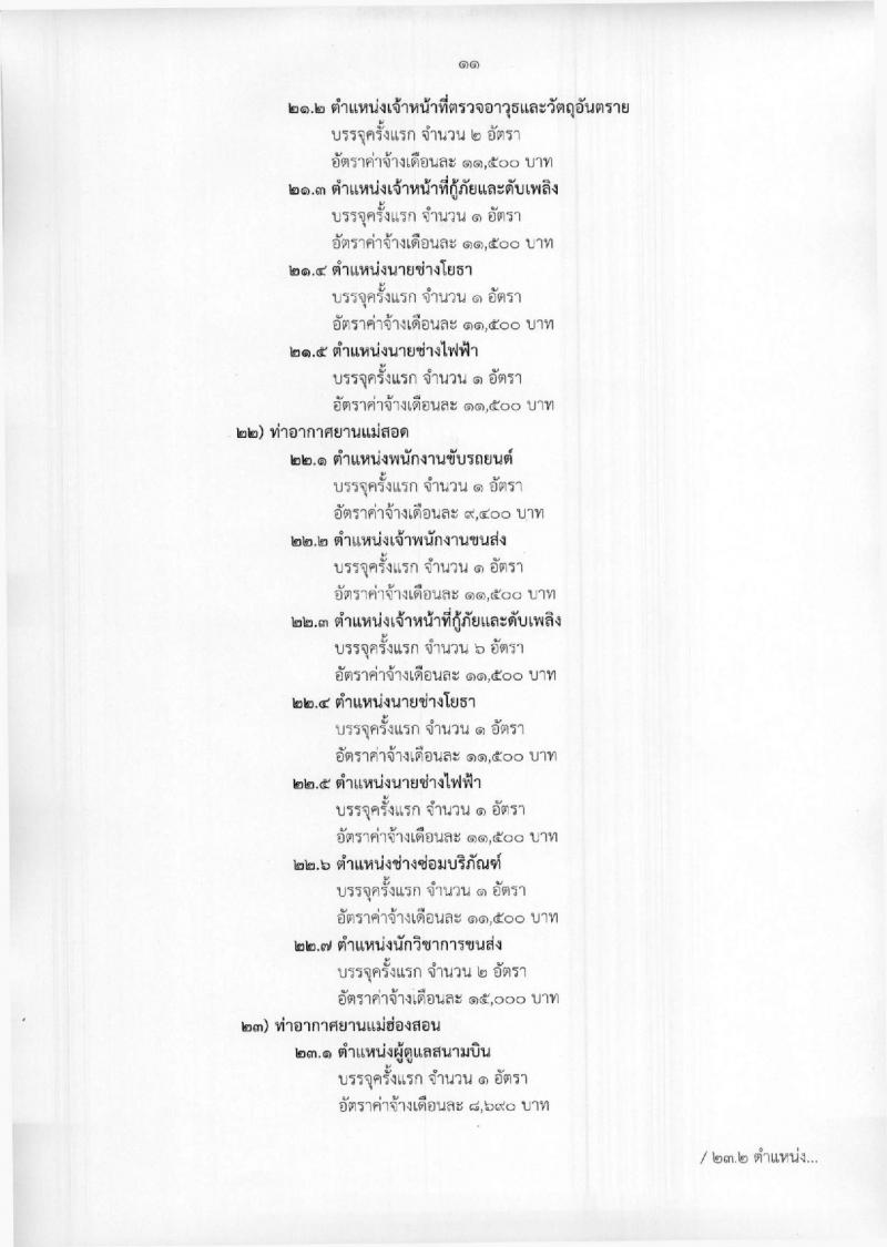 กรมท่าอากาศยาน ประกาศรับสมัครสอบคัดเลือกเพื่อบรรจุและแต่งตั้งบุคคลเข้ารับราชการเป็นลูกจ้างชั่วคราว จำนวน 25 ตำแหน่ง 695 อัตรา (วุฒิ ม.ต้น ม.ปลาย ปวช. ปวส.) รับสมัครสอบทางอินเทอร์เน็ต ตั้งแต่วันที่ 23 เม.ย. – 7 พ.ค. 2561