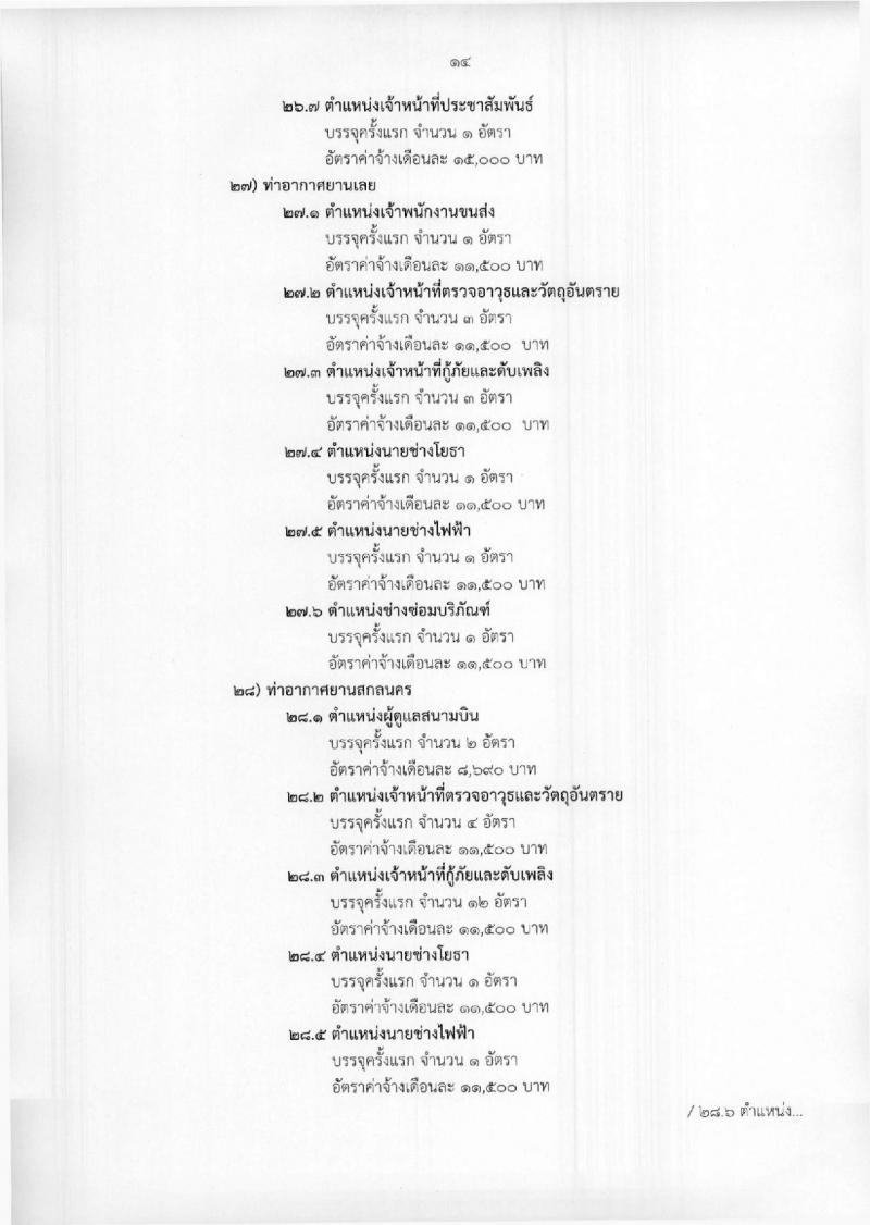กรมท่าอากาศยาน ประกาศรับสมัครสอบคัดเลือกเพื่อบรรจุและแต่งตั้งบุคคลเข้ารับราชการเป็นลูกจ้างชั่วคราว จำนวน 25 ตำแหน่ง 695 อัตรา (วุฒิ ม.ต้น ม.ปลาย ปวช. ปวส.) รับสมัครสอบทางอินเทอร์เน็ต ตั้งแต่วันที่ 23 เม.ย. – 7 พ.ค. 2561