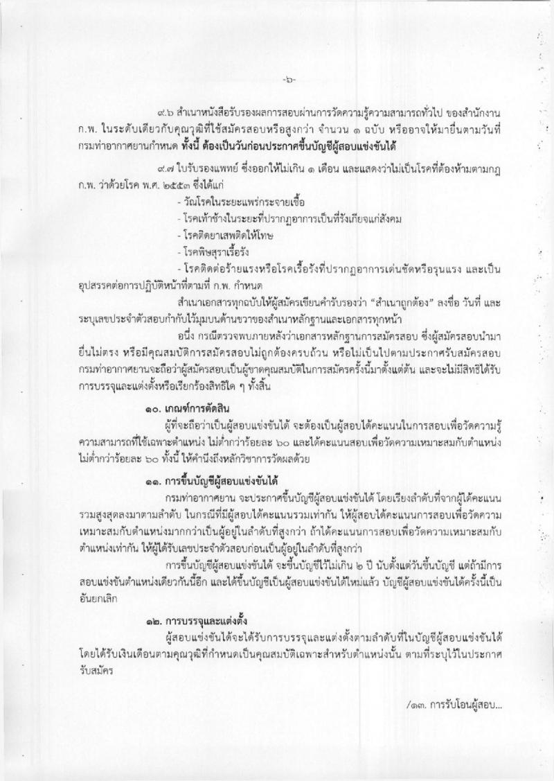 กรมท่าอากาศยาน ประกาศรับสมัครสอบแข่งขันเพื่อบรรจุและแต่งตั้งบุคคลเข้ารับราชการ จำนวน 4 ตำแหน่ง 4 อัตรา (วุฒิ ปวส. ป.ตรี) รับสมัครสอบทางอินเทอร์เน็ต ตั้งแต่วันที่ 4-25 มิ.ย. 2561