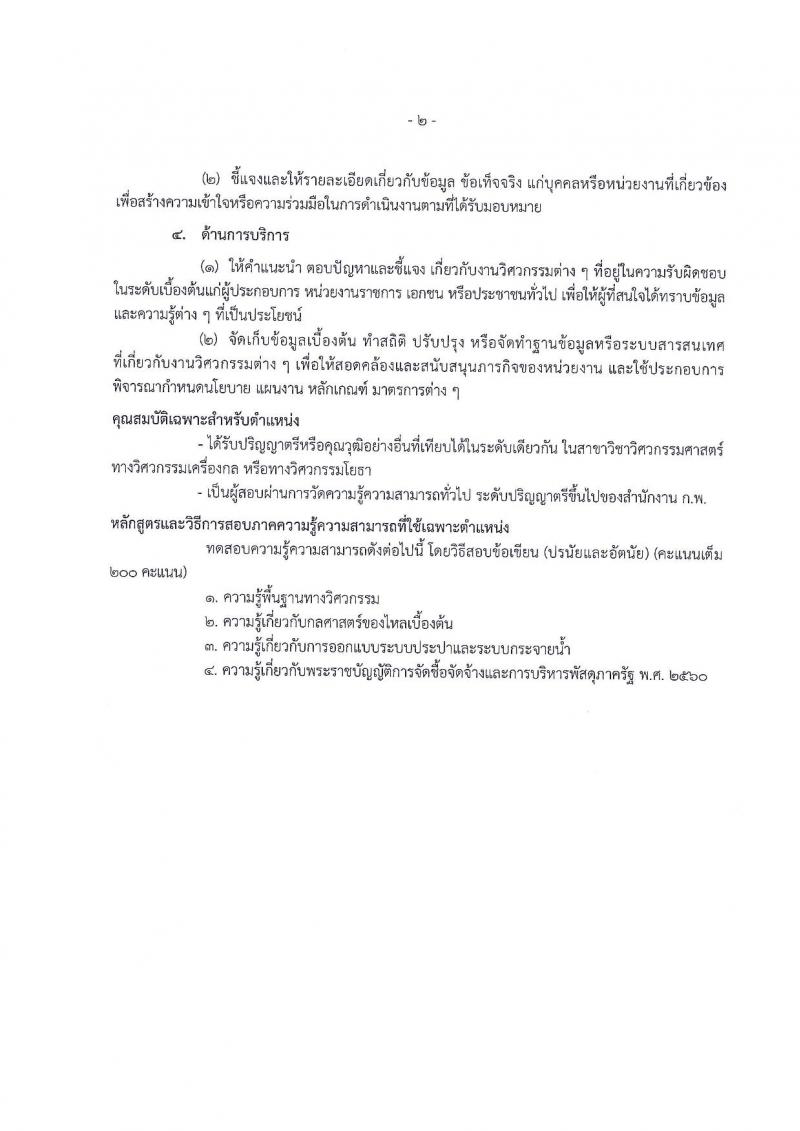 กรมทรัพยากรน้ำบาดาล ประกาศรับสมัครสอบแข่งขันเพื่อบรรจุและแต่งตั้งบุคคลเข้ารับราชการ จำนวน 4 ตำแหน่ง 5 อัตรา (วุฒิ ป.ตรี ป.โท) รับสมัครสอบทางอินเทอร์เน็ต ตั้งแต่วันที่ 18 มิ.ย. – 6 ก.ค. 2561