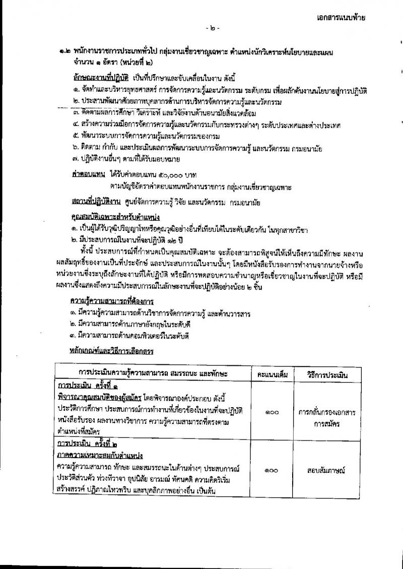 กรมอนามัย ประกาศรับสมัครบุคคลเพื่อเลือกสรรเป็นพนักงานราชกาทั่วไป จำนวน 4 ตำแหน่ง 6 อัตรา (วุฒิ ป.ตรี ป.โท) รับสมัครสอบตั้งแต่วันที่ 16 ก.ค. – 15 ส.ค. 2561