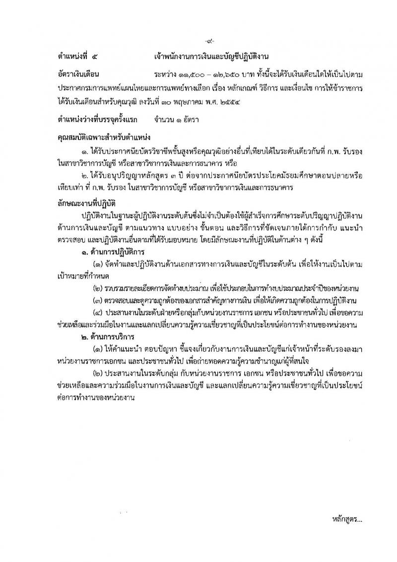 กรมการแพทย์แผนไทยและการแพทย์ทางเลือก ประกาศรับสมัครสอบแข่งขันเพื่อบรรจุและแต่งตั้งบุคคลเข้ารับราชการ จำนวน 5 ตำแหน่ง 5 อัตรา (วุฒิ ปวส. ป.ตรี) รับสมัครสอบทางอินเทอร์เน็ต ตั้งแต่วันที่ 18 ก.ค. – 8 ส.ค. 2561