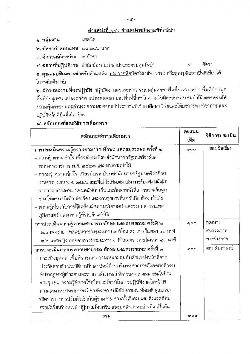 กรมป่าไม้ ประกาศรับสมัครบุคคลเพื่อเลือกสรรเป็นพนักงานราชการทั่วไป สังกัดกรมป่าไม้ จำนวน 8 ตำแหน่ง 19 อัตรา (วุฒิ ม.ต้น ม.ปลาย ปวช. ปวส.) รับสมัครสอบทางอินเทอร์เน็ต ตั้งแต่วันที่ 23-31 ก.ค. 2561
