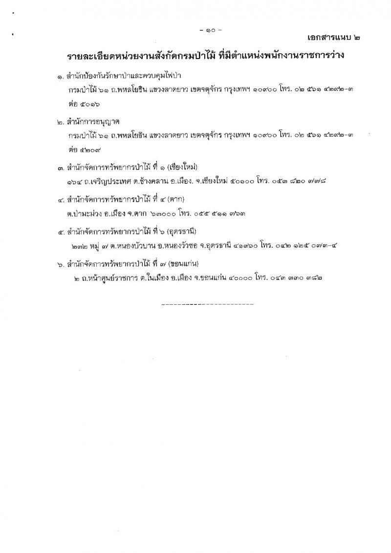 กรมป่าไม้ ประกาศรับสมัครบุคคลเพื่อเลือกสรรเป็นพนักงานราชการทั่วไป สังกัดกรมป่าไม้ จำนวน 8 ตำแหน่ง 19 อัตรา (วุฒิ ม.ต้น ม.ปลาย ปวช. ปวส.) รับสมัครสอบทางอินเทอร์เน็ต ตั้งแต่วันที่ 23-31 ก.ค. 2561