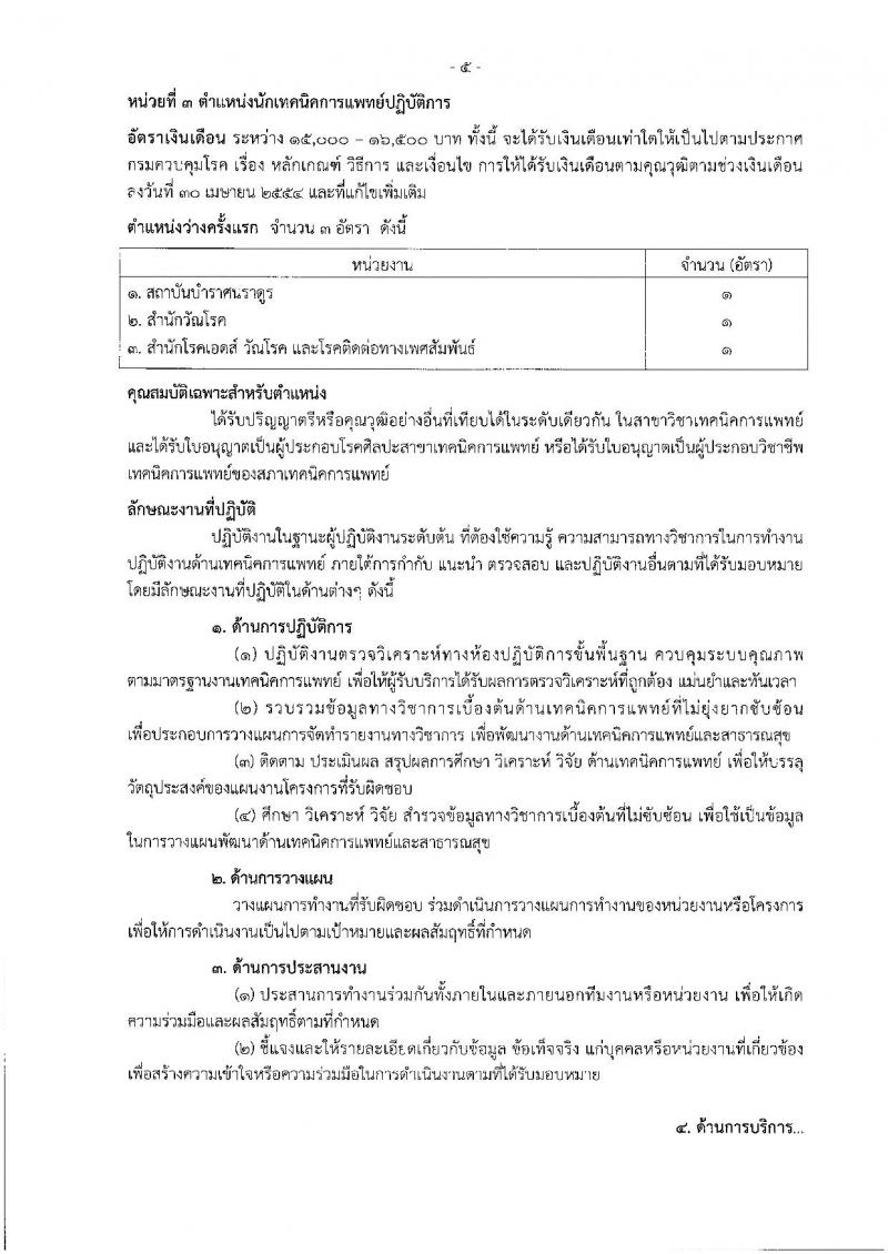 กรมควบคุมโรค ประกาศรับสมัครคัดเลือกเพื่อบรรจุและแต่งตั้งบุคคลเข้ารับราชการ จำนวน 7 ตำแหน่ง 14 อัตรา (วุฒิ ป.ตรี) รับสมัครสอบตั้งแต่วันที่ 1-10 ส.ค. 2561
