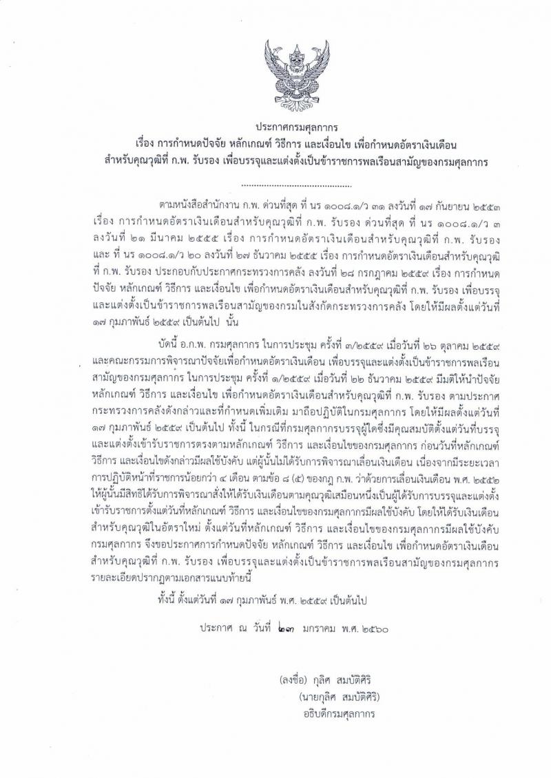 กรมศุลกากร ประกาศรับสมัครสอบแข่งขันเพื่อบรรจุและแต่งตั้งบุคคลเข้ารับราชการในตำแหน่งนักวิชาการศุลกากรปฏิบัติการ จำนวนครั้งแรก 30 อัตรา (วุฒิ ป.ตรี) รับสมัครสอบทางอินเทอร์เน็ต ตั้งแต่วันที่ 21 ส.ค. – 10 ก.ย. 2561