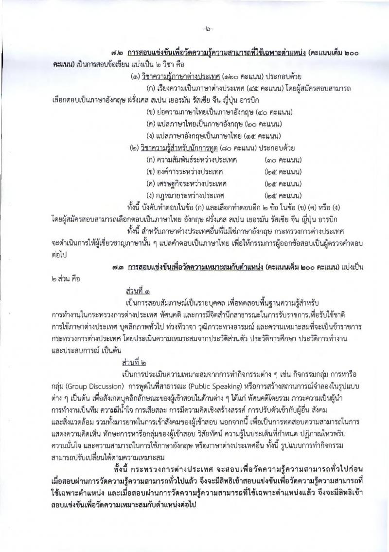 กระทรวงการต่างประเทศ รับสมัครสอบแข่งขันเพื่อบรรจุและแต่งตั้งบุคคลเข้ารับราชการ ตำแหน่งนักการทูตปฏิบัติการ จำนวนครั้งแรก 50 อัตรา (วุฒิ ป.ตรี ป.โท)  รับสมัครทางอินเทอร์เน็ต ตั้งแต่วันที่ 19 ก.ย. – 12 ต.ค. 2561