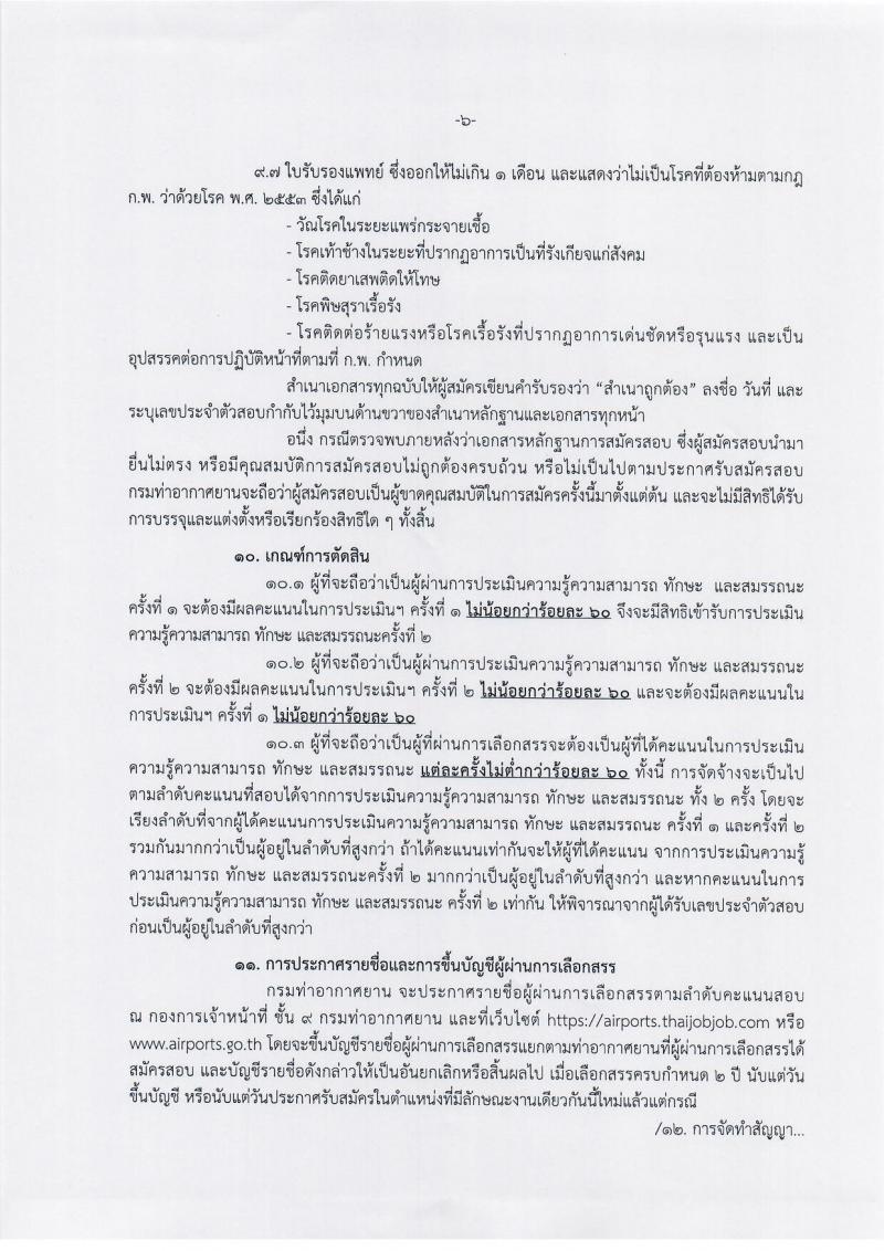 กรมท่าอากาศยาน รับสมัครบุคคล (คนพิการ) เพื่อเลือกสรรและจัดจ้างเป็นพนักงานราชการทั่วไป จำนวน 11 อัตรา (วุฒิ ปวส.หรือเทียเท่า) รับสมัครสอบทางอินเทอร์เน็ต ตั้งแต่วันที่ 5-15 พ.ย. 2561