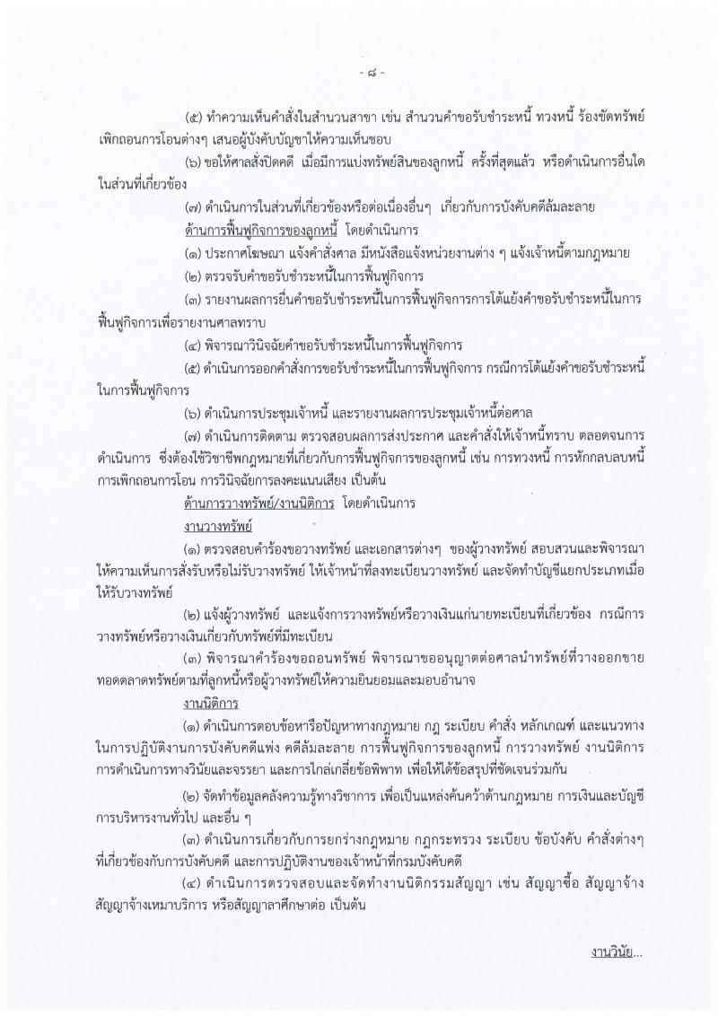 กรมบังคับคดี รับสมัครสอบแข่งขันเพื่อบรรจุและแต่งตั้งบุคคลเข้ารับราชการ จำนวน 4 ตำแหน่ง 93 อัตรา (วุฒิ ปวส. ป.ตรี) รับสมัครสอบทางอินเทอร์เน็ต ตั้งแต่วันที่ 9-29 ม.ค. 2562