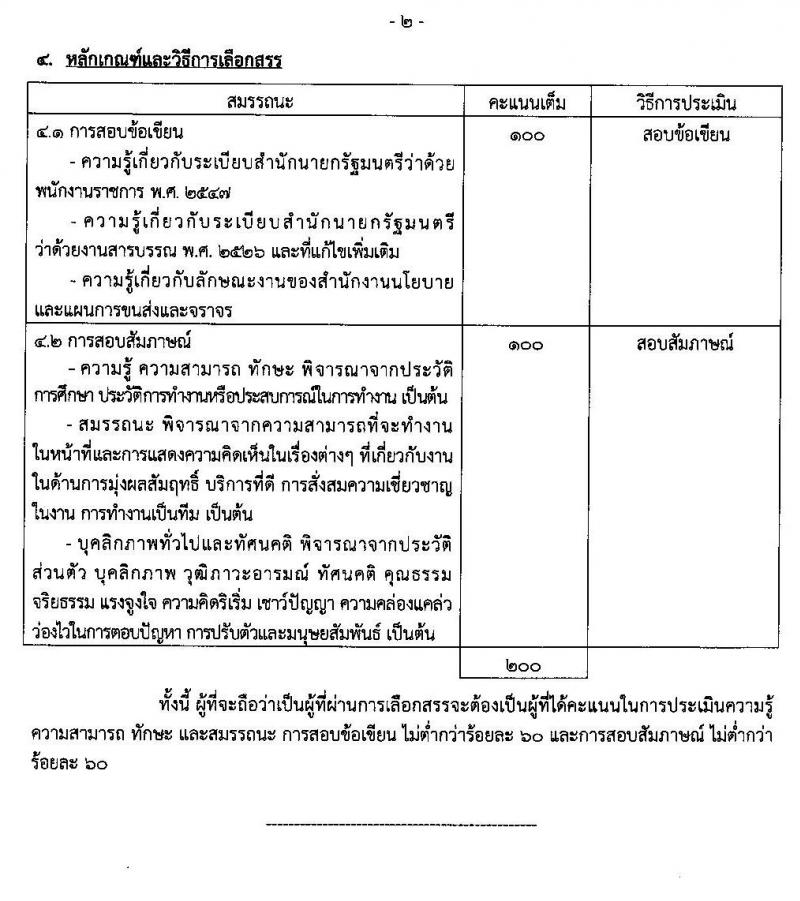 สำนักงานนโยบายและแผนการขนส่งและจราจร รับสมัครบุคคลเพื่อเลือกสรรเป็นพนักงานราชการทั่วไป ตำแหน่งเจ้าหน้าที่ธุรการ จำนวน 3 อัตรา (วุฒิ ปวช.) รับสมัครสอบทางอินเทอร์เน็ต ตั้งแต่วันที่ 9-25 เม.ย. 2562