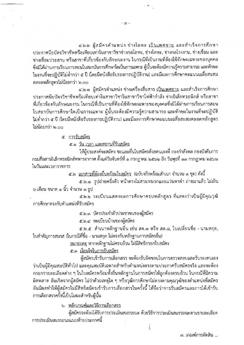 กรมสื่อสารอิเล็กทรอนิกส์ทหารอากาศ รับสมัครสอบเป็น พนักงานราชการ