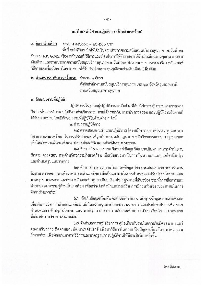 กรมสนับสนุนบริการสุขภาพ รับสมัครสอบเป็น ข้าราชการ