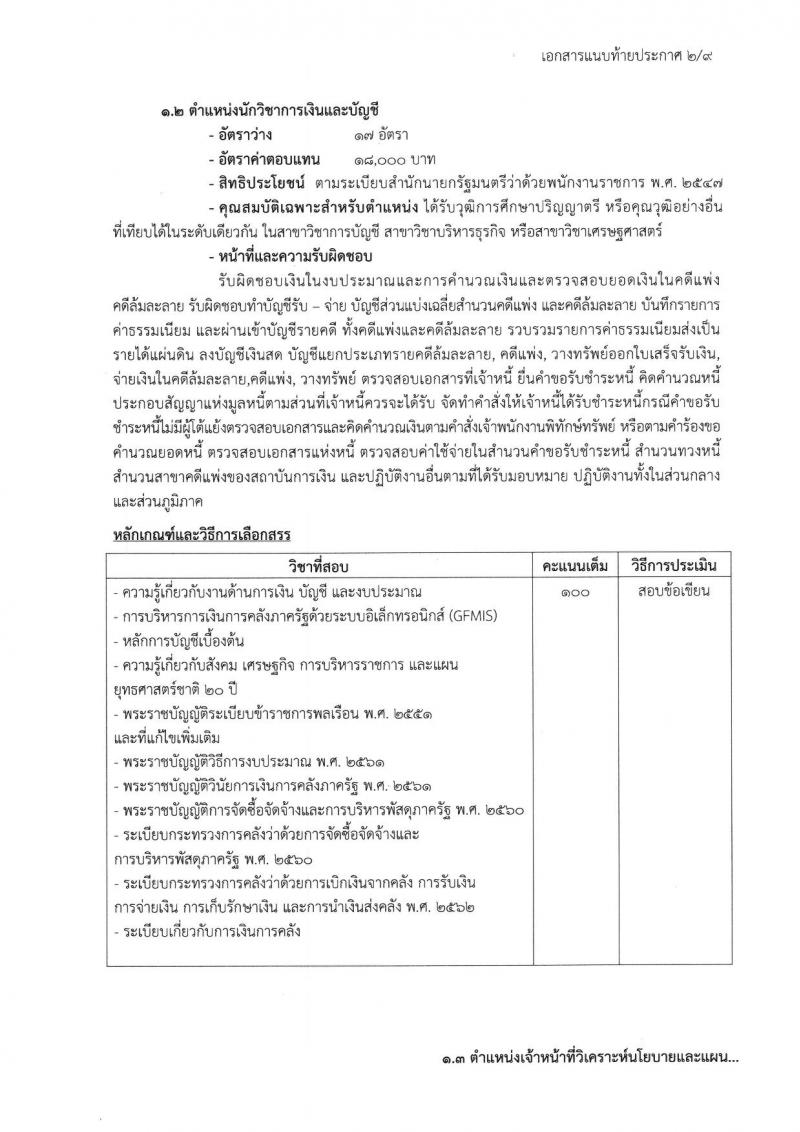 กรมบังคับคดี รับสมัครสอบเป็น พนักงานราชการ