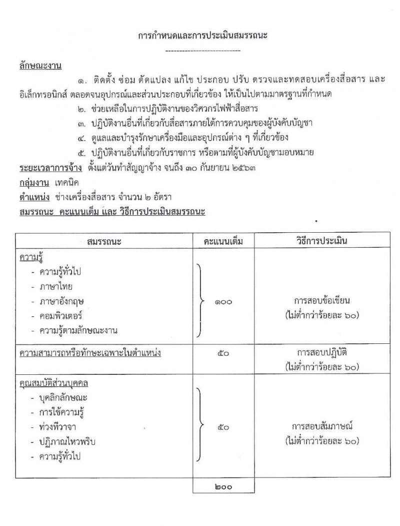 กรมสื่อสารอิเล็กทรอนิกส์ทหารอากาศ รับสมัครบุคคลเพื่อเลือกสรรเป็นพนักงานราชการทั่วไป จำนวน 6 อัตรา (วุฒิ ปวช.) รับสมัครสอบตั้งแต่วันที่ 2-27 ธ.ค. 2562