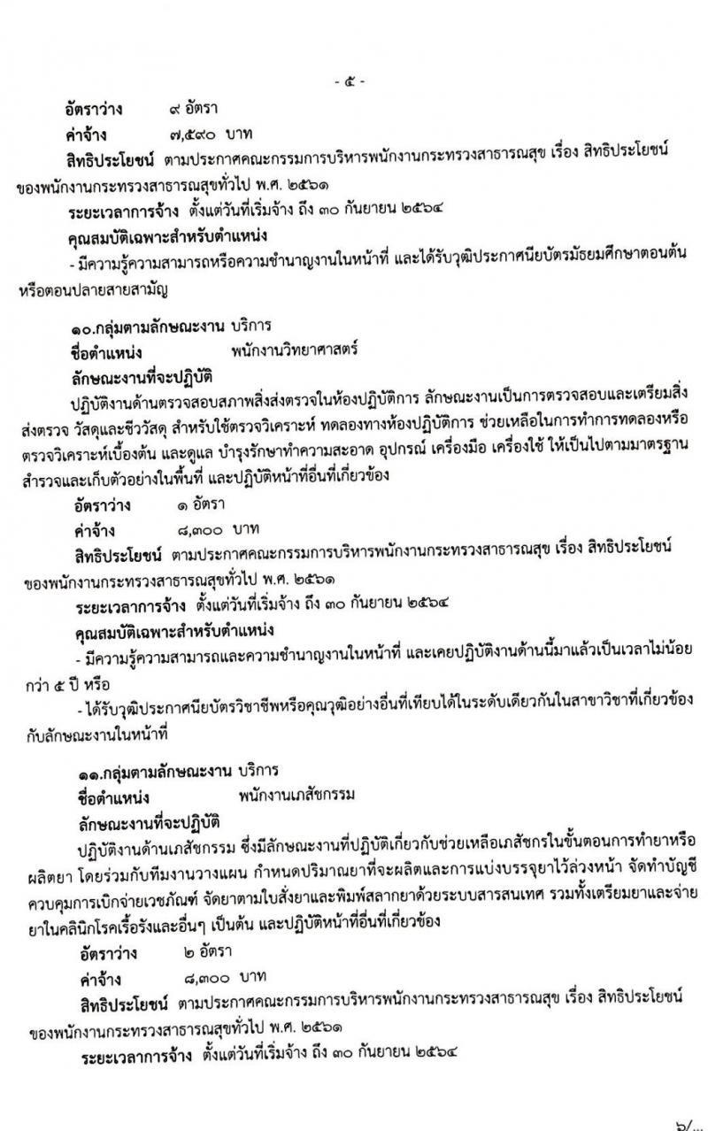 โรงพยาบาลมหาราชนครศรีธรรมราช รับสมัครบุคคลเพื่อสรรหาและเลือกสรรเป็นพนักงานกระทรวงสาธารณสุขทั่วไป จำนวน 13 ตำแหน่ง 44 อัตรา (วุฒิ ม.ต้น ม.ปลาย ปวช. ปวส. ป.ตรี) รับสมัครสอบตั้งแต่วันที่ 30 ต.ค. – 5 พ.ย. 2562