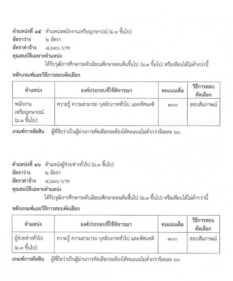 กรมธนารักษ์ รับสมัครสอบเพื่อคัดเลือกเป็นลูกจ้างชั่วคราว จำนวน 17 ตำแหน่ง รวม 56 อัตรา (วุฒิ ม.ต้น ม.ปลาย ปวช. ปวส. ป.ตรี) รับสมัครสอบทางอินเทอร์เน็ต ตั้งแต่วันที่ 11-29 พ.ย. 2562