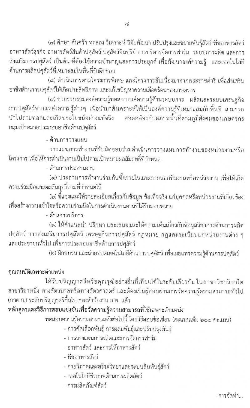 กรมปศุสัตว์ รับสมัครคัดเลือกเพื่อบรรจุและแต่งตั้งบุคคลเข้ารับราชการ จำนวน 3 ตำแหน่ง 11 อัตรา (วุฒิ ปวส. ป.ตรี) รับสมัครสอบทางอินเทอร์เน็ต ตั้งแต่วันที่ 25 พ.ย. – 17 ธ.ค. 2562