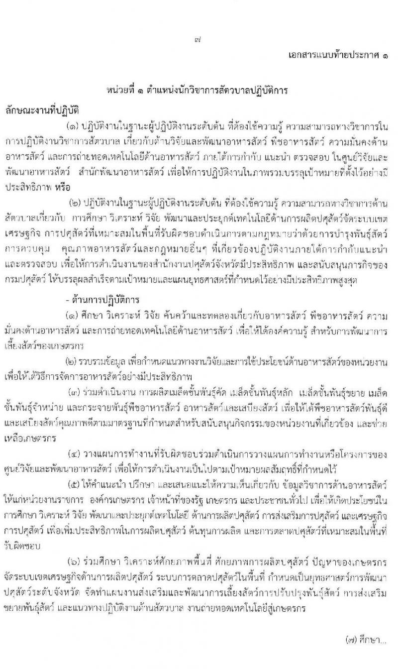 กรมปศุสัตว์ รับสมัครคัดเลือกเพื่อบรรจุและแต่งตั้งบุคคลเข้ารับราชการ จำนวน 3 ตำแหน่ง 11 อัตรา (วุฒิ ปวส. ป.ตรี) รับสมัครสอบทางอินเทอร์เน็ต ตั้งแต่วันที่ 25 พ.ย. – 17 ธ.ค. 2562