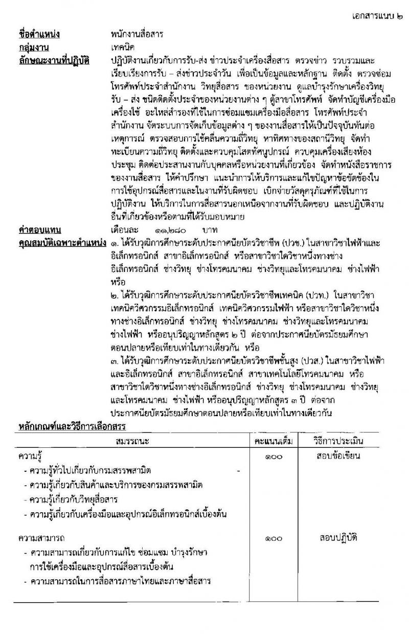 กรมสรรพสามิต รับสมัครบุคคล (คนพิการ) (จังหวัดขอนแก่น, นราธิวาส) เพื่อเลือกสรรเป็นพนักงานราชการทั่วไป จำนวน 2 อัตรา (วุฒิ ปวช. ปวท. ปวส.) ตั้งแต่วันที่ 13-17 ม.ค. 2563