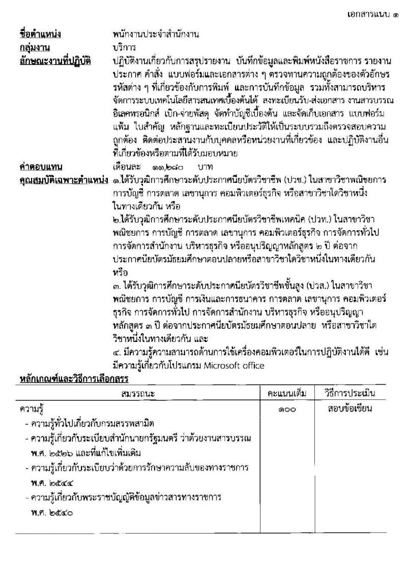 กรมสรรพสามิต รับสมัครบุคคล (คนพิการ) (จังหวัดขอนแก่น, นราธิวาส) เพื่อเลือกสรรเป็นพนักงานราชการทั่วไป จำนวน 2 อัตรา (วุฒิ ปวช. ปวท. ปวส.) ตั้งแต่วันที่ 13-17 ม.ค. 2563