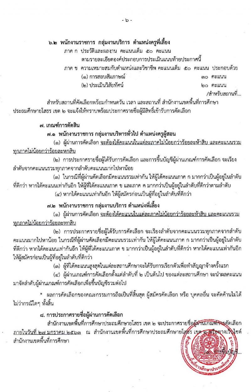 สำนักงานเขตพื้นที่การศึกษาประถมศึกษายโสธร เขต 2 รับสมัครบุคคลเพื่อคัดเลือกเป็นพนักงานราชการ จำนวน 2 กลุ่มงาน 9 อัตรา (วุฒิ ม.ต้น ม.ปลาย ปวช. ปวส. ป.ตรี) รับสมัครสอบตั้งแต่วันที่ 7-13 ม.ค. 2563